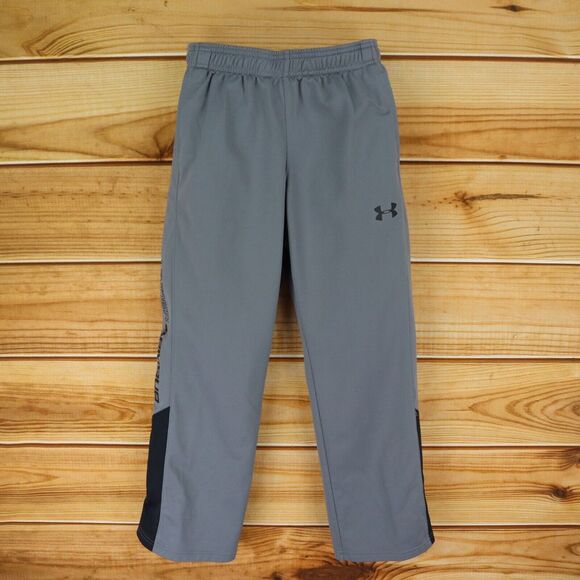 Under Armour Sweatpants Loose Fit Boys M‎ Gray Stretch Waist Pockets Drawstring - Picture 1 of 8
